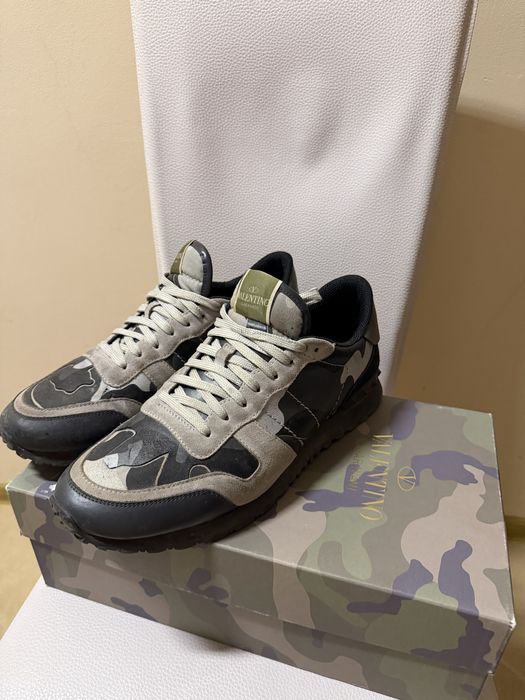 45 обувки Valentino Garavani Rockstud Camo Trainer - Grey/Black