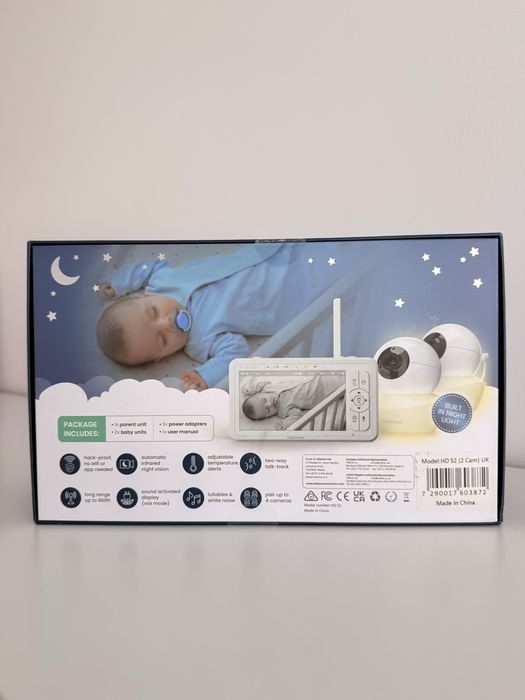 Monitor bebeluși Babysense HD S2 2 Camere HD Nou Sigilat
