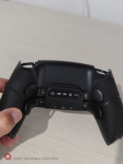 Kit remapare a controlerului PsP5 cu 4 clapete  spate ,mod DIY - negru