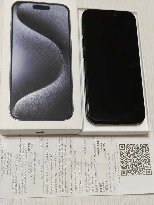 iPhone 15 Pro 256 gb ёмкость 90 EAC