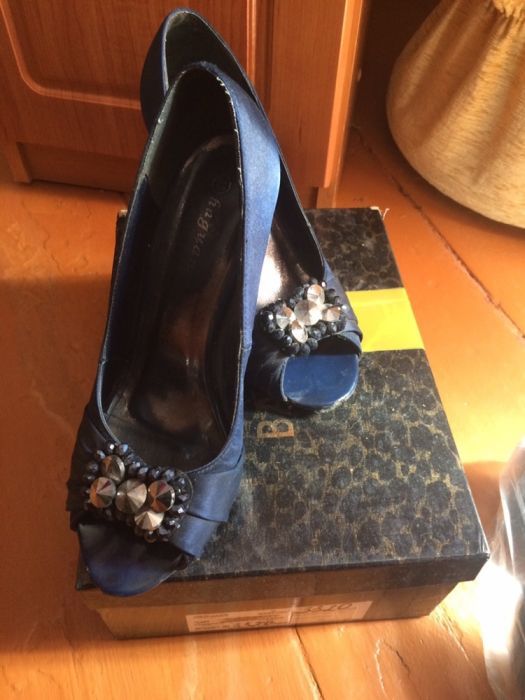 Туфли вечерние синие