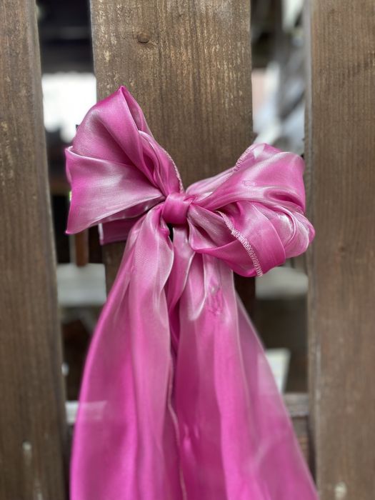 Esarfe roz din organza