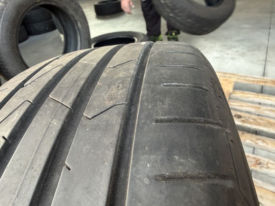 2бр. ОТЛИЧНИ Летни Гуми С Борд 205/55R/17 -HANKOOK- DOT:0221- 5.4мм.