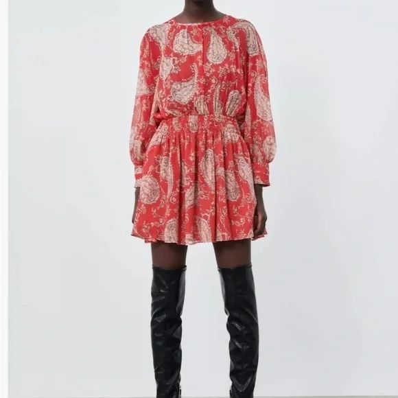 Платье шифоновое Zara XL