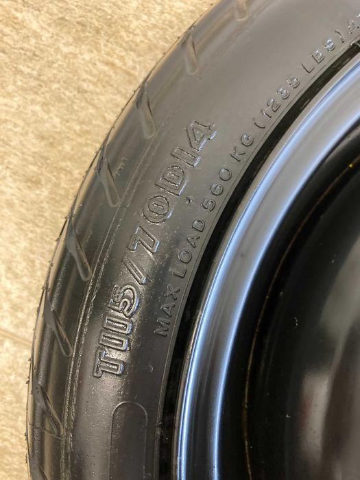 Roata Rezerva Slim Toyota Yaris R14 4x100 (T115/70 R14)