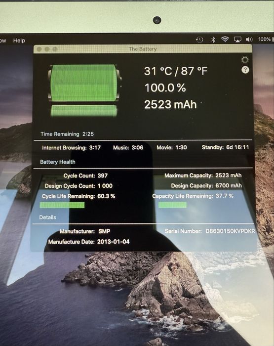 MacBook Air A1466 Mid 2012