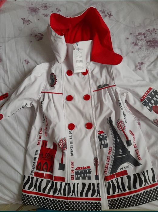 geaca ploaie eleganta fata fetita noua eticheta Spania motive franta