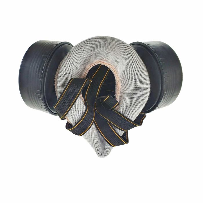 Masca protectie cu 2 filtre de carbon activ si ochelari