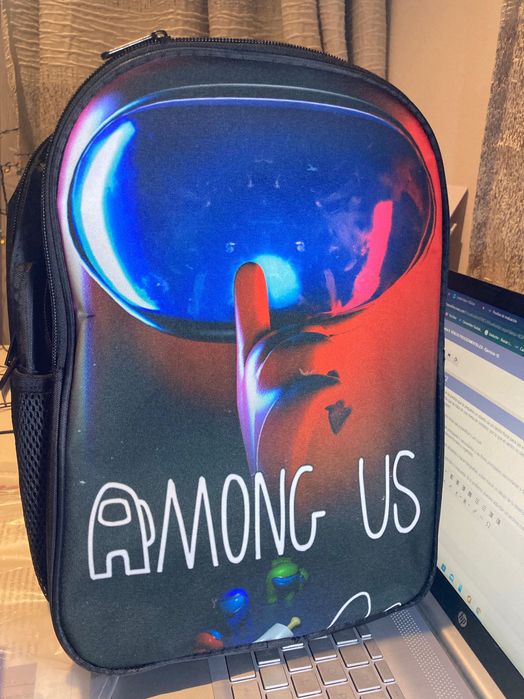 Ghiozdan scolar pentru copiii Among us(CADOU DE SARBATORI)