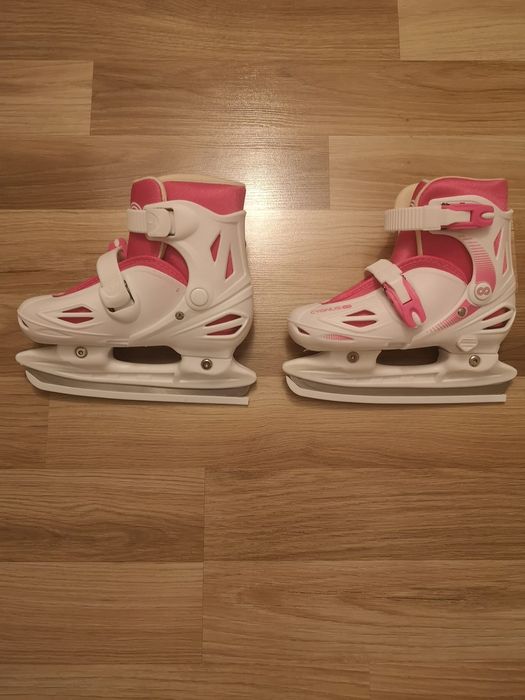 Patine gheata copii Cygnus Magic Girl 31-34 alb-roz