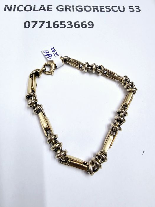 Vand bratara barbat din aur 14 k 18.54 g cod 311