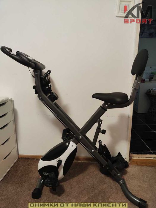 НОВ сгъваем магнитен велоергометър с включени ластици 2год гаранция
