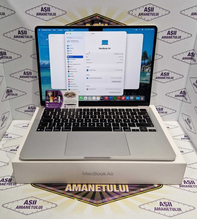 Asii Amanetului - Laptop MacBook Air 13" M5 / 16GB RAM / 512GB SSD / Nou / Desigilat doar pentru verificare