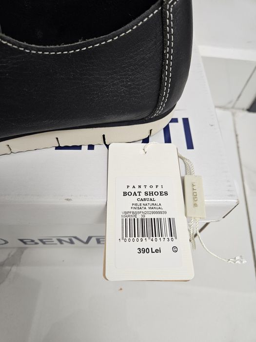 Pantofi casual vară piele naturală Bigotti mocasini
