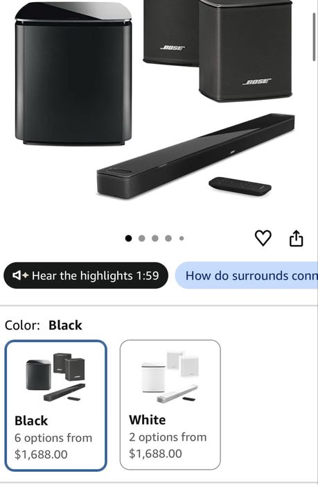 Новый soundbar, домашний кинотеатр Bose Smart900 + Bass700 + Surround