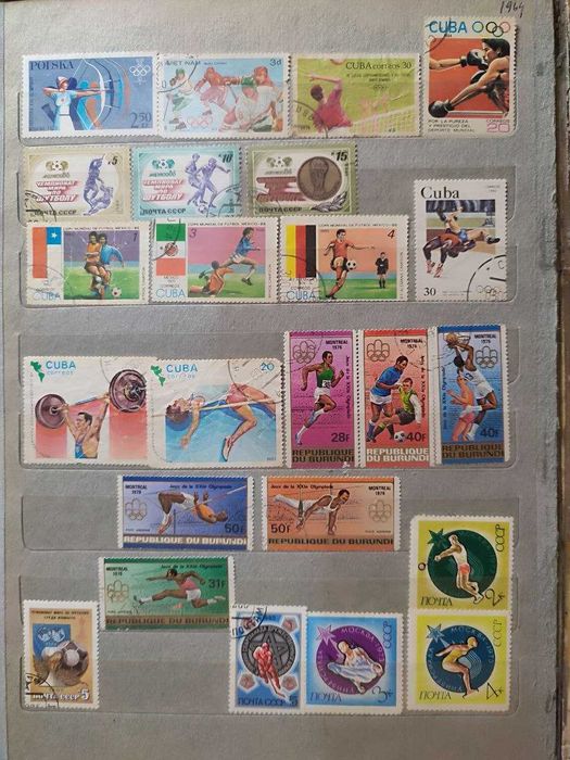 Марки почтовые с тематикой "СПОРТ"