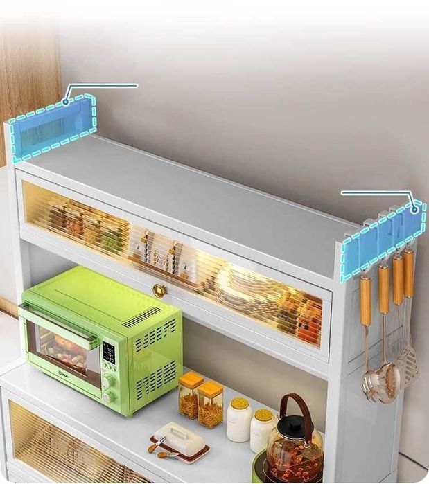 Кухонный стеллаж/полки для приборов/надёжный металлический шкаф