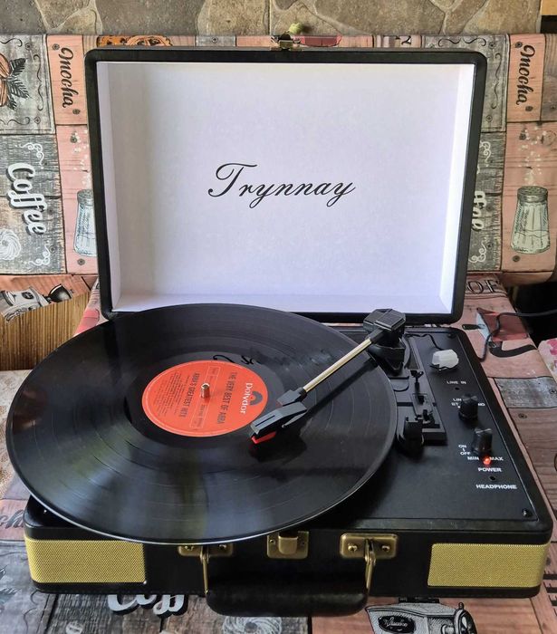 Грамофон Trynnay R610 Куфар с Bluetooth & Вградени Говорители