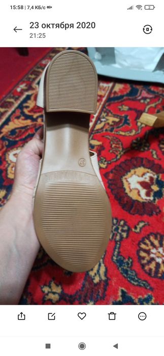 Ботинки абсолютно новые кожаные ботиночки размер 37