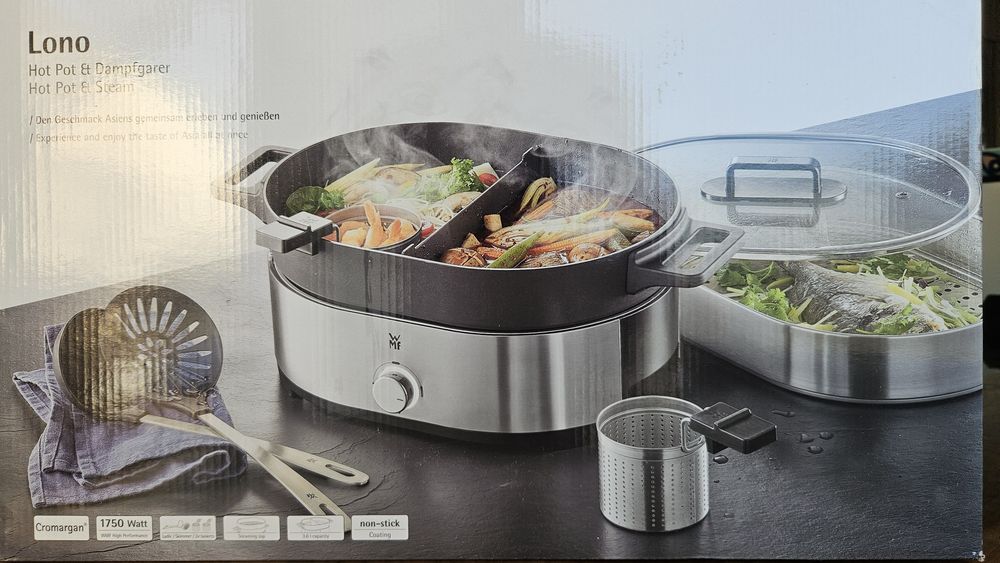 WMF Lono Hot Pot & Dampfgarer – уред за китайско фондю и готвене на пара
