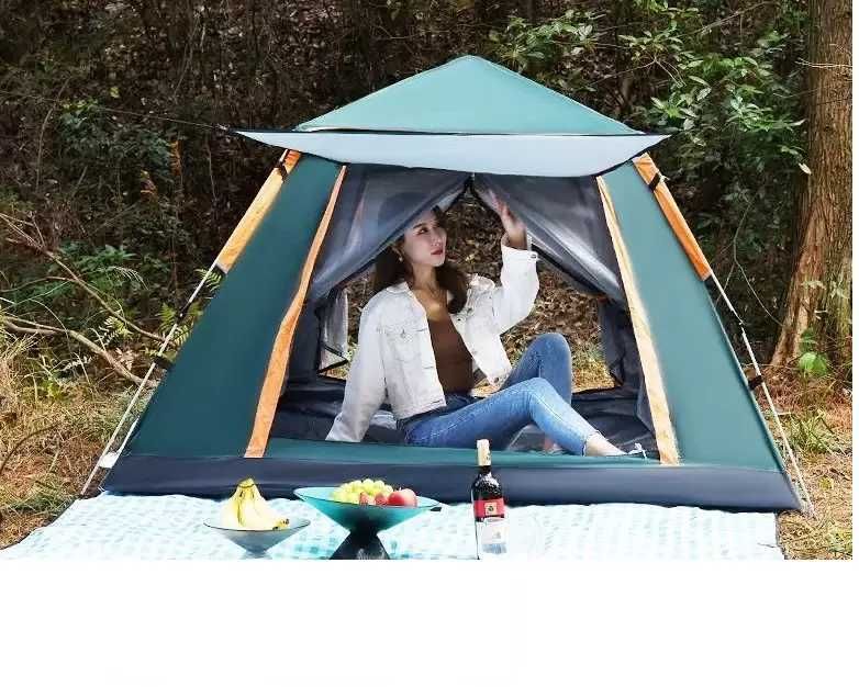 Автоматическая походная Выдвижная палатка для кемпинга, водонепроницае