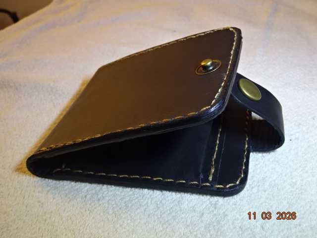 мъжки портфейл от естествена кожа ръчна изработка