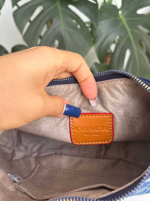 Geanta Coach Terry denim