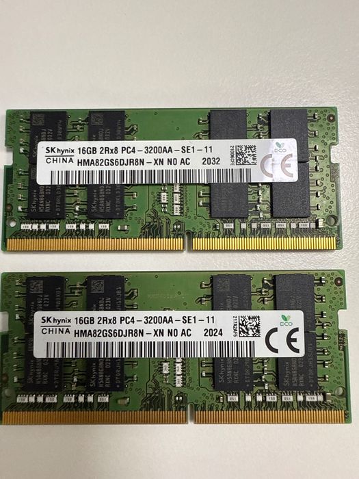 Memorie RAM laptop 2x 16GB SK Hynix 2Rx8