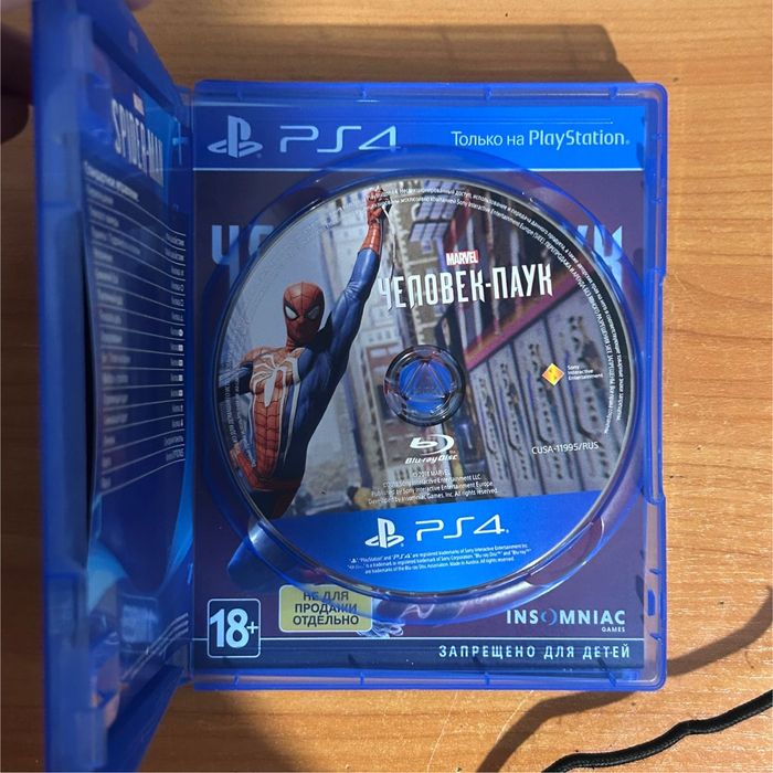 Игры Spider Man 1 PS4 в отличном состоянии