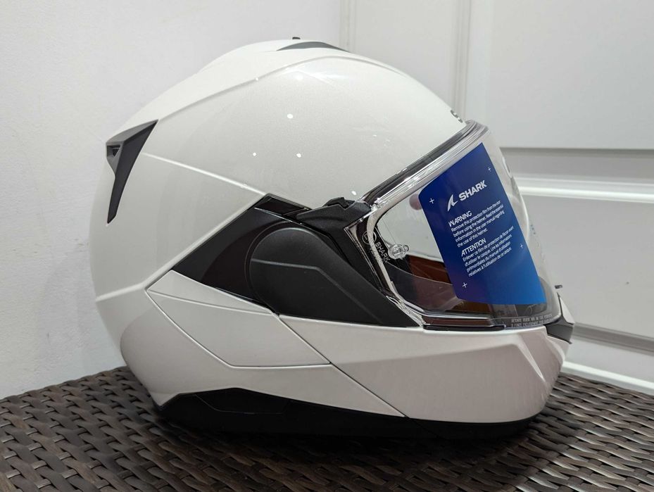 Casca moto Shark OXO, marime L - flip-back, ochelari de soare