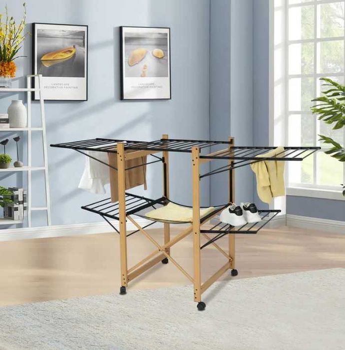 Uscator de rufe multifuncțional USHUAIA de 28 m, lemn, capacitate mare