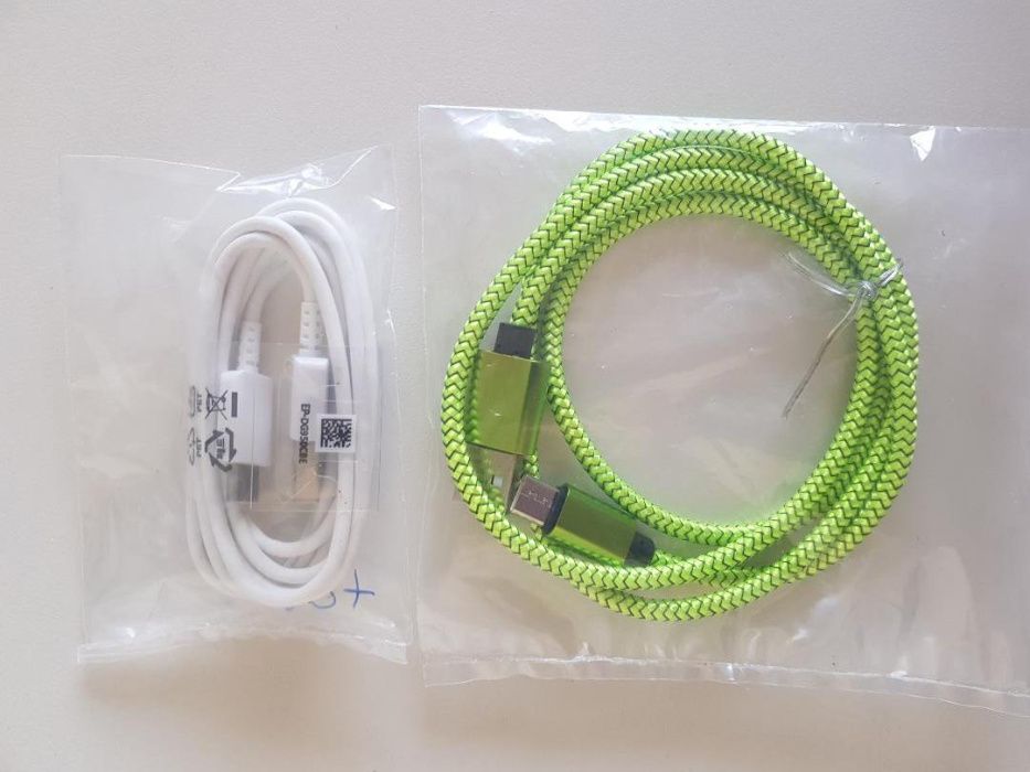 Cablu VERDE de incarcare Samsung S8 / S8 Plus, USB 3.1 tip C. Nou!