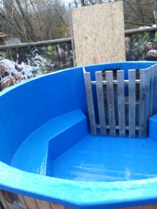 Ciubăr din lemn - Hidroizolare cu fibră de sticlă