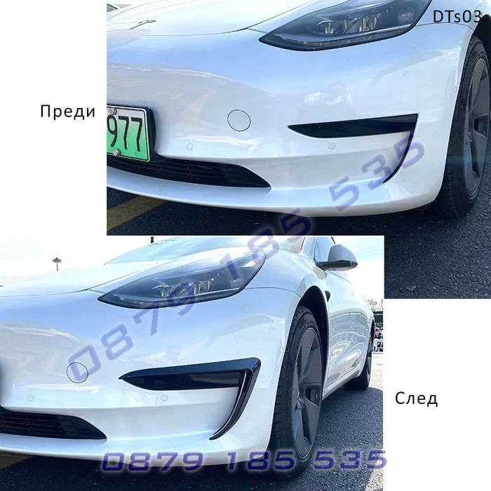 Тунинг сплитер добавки предна броня Tesla Model Y тесла модел у 19+