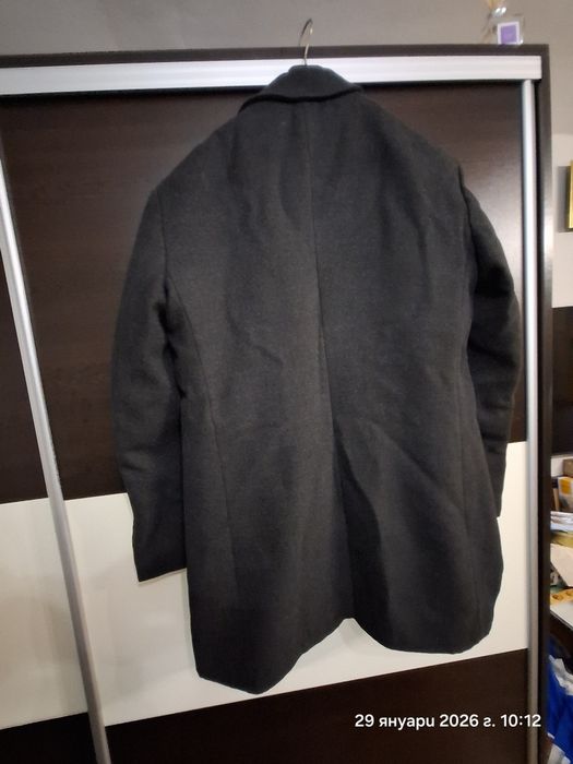 Мужко черно палто