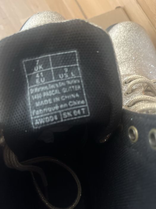 DR MARTENS Pascal 1460 Gold Glitter 41