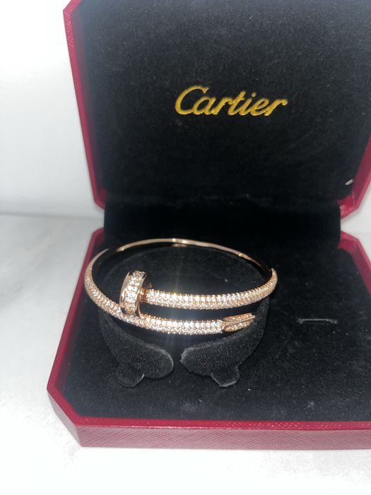 Brățară cartier argint și rose gold