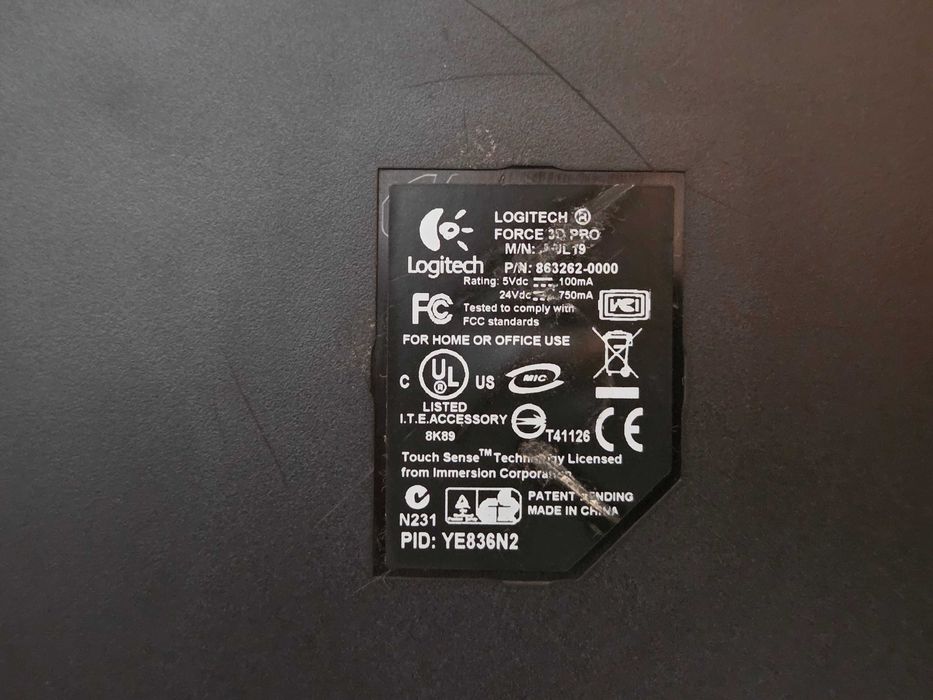 Джойстик Logitech Force 3D Pro, USB