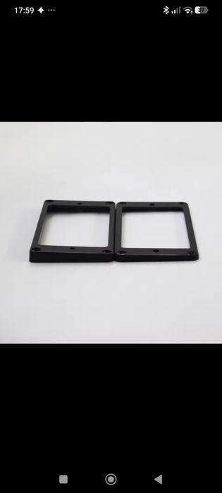 Комплект рамки за адаптери за електрическа китара (Humbucker Rings) – Черни