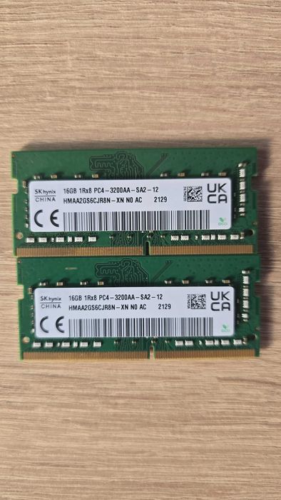 Kit dual RAM channel 32gb ddr4 (2x16) 3200mhz