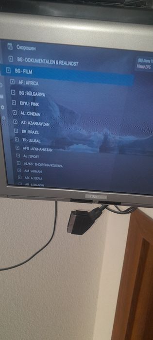 Тв андроид BOX oтворен с Бг програми и др.