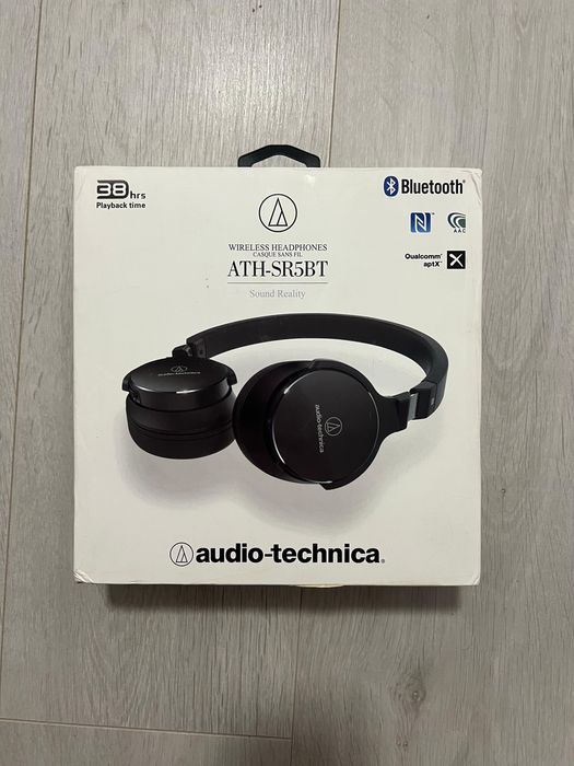 Headphones Audio-Technica ATH-SR5BT, Bluetooth, black.