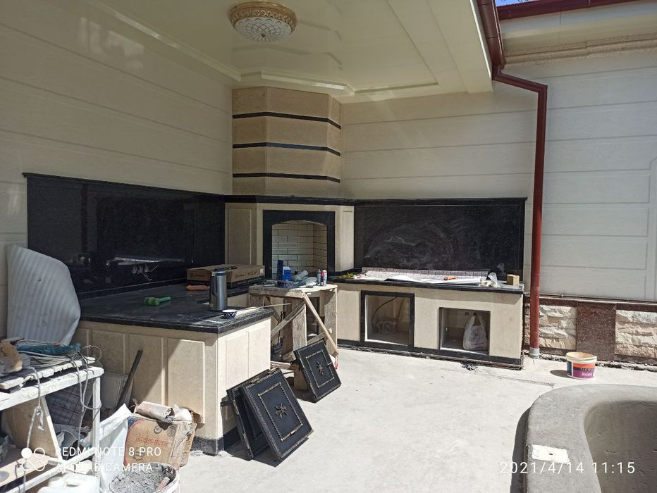 Строительство летний кухни,барбекю,кухня,очаг,камин,тандыр,печь,казан,