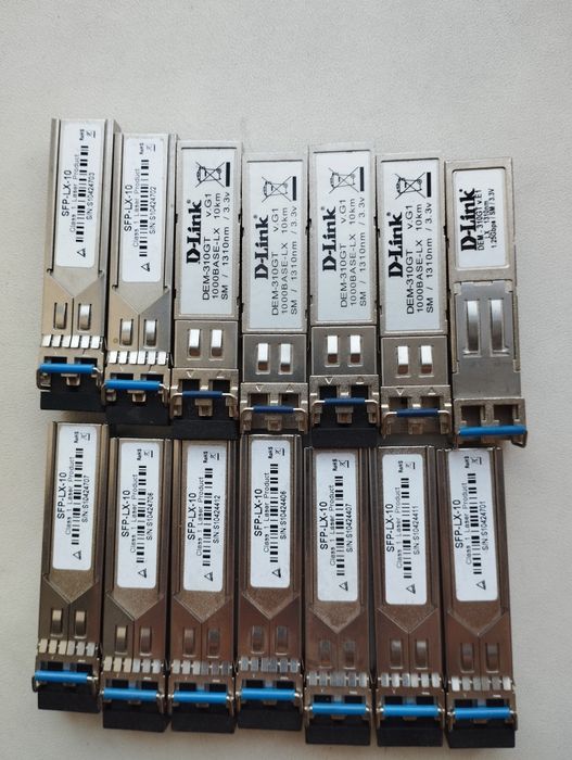 Трансиверы SFP-LX-10 и D-Link DEM-310GT
