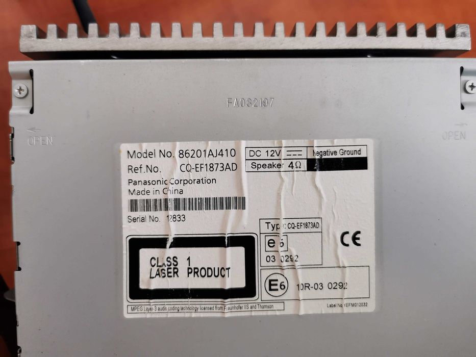 CD/MP3 player cu magazie 6 CD-uri, Subaru Outback/Legacy 2009-2012