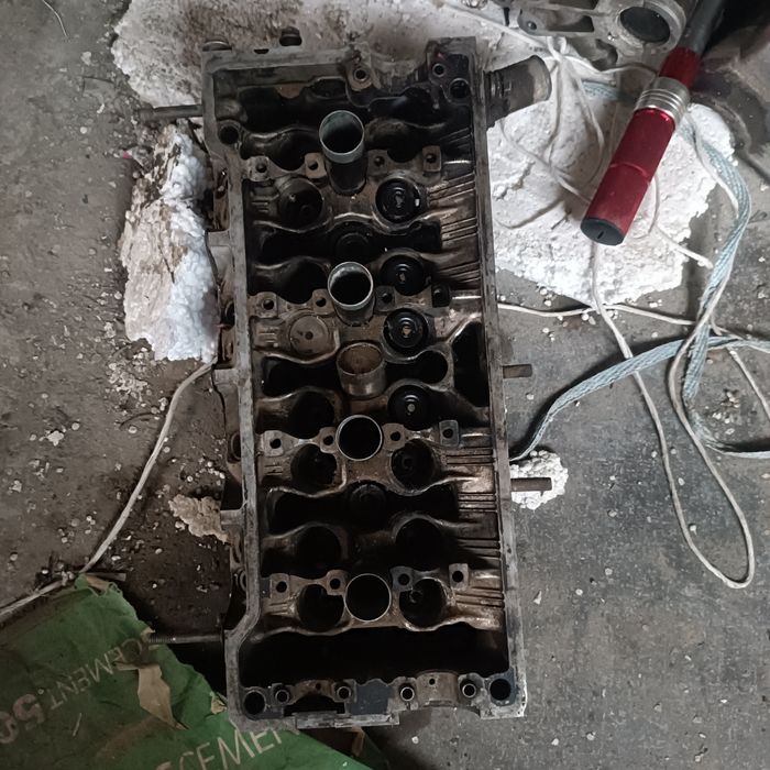 Блок ГБЦ, клапаны, Карина Е 1,6. Двигатель 4a fe