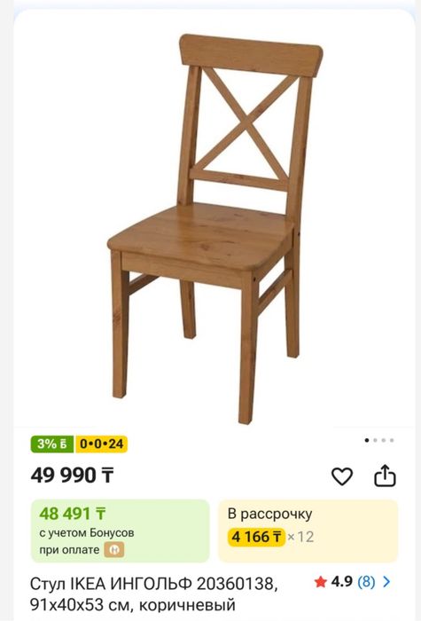 Продам стулья IKEA