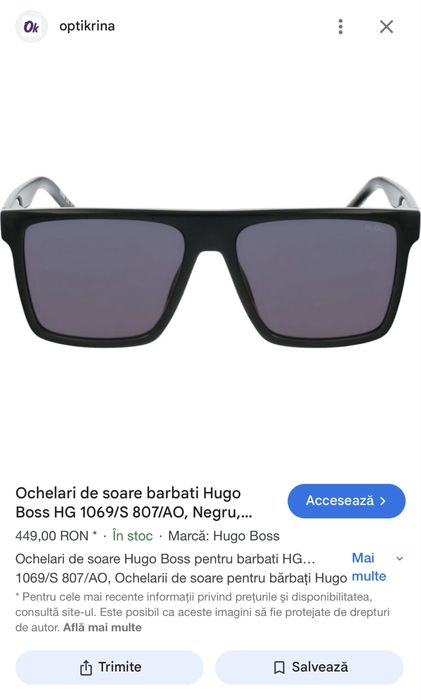 Hugo Boss Ochelari de soare