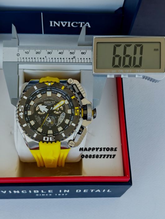 INVICTA Optimus Yellow 66 mm, Инвикта нов мъжки часовник