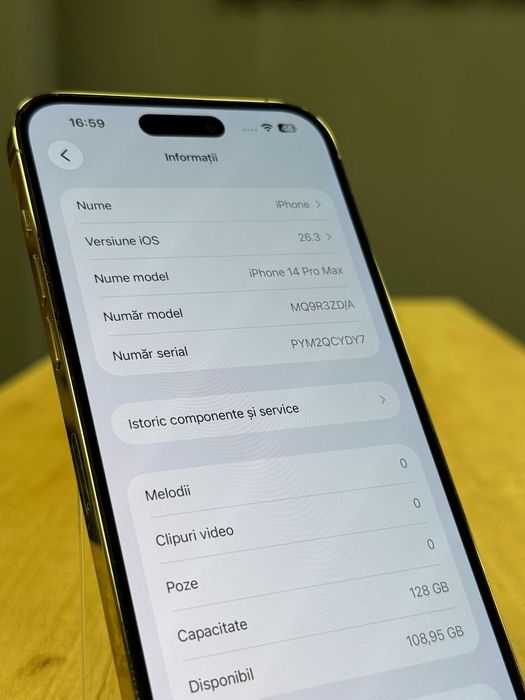 iPhone 14 Pro Max Gold Auriu 128GB 88% Baterie #6033